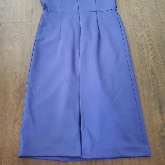 Adrienne Vittadini Fitted Dress Size 6 Blue Summer Business Casual Design Front - Picture 8 of 10